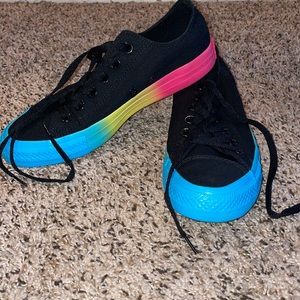 Converse neon rainbow sole